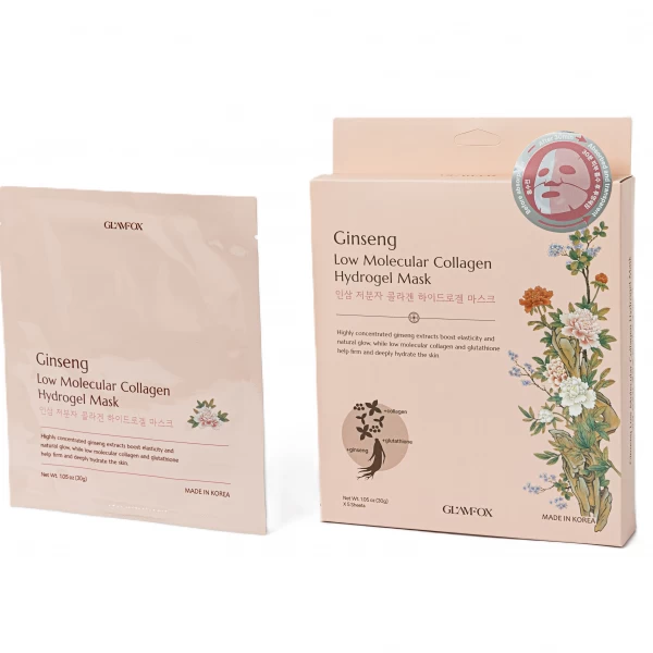 GINSENG LOW MOLECULAR WEIGHT COLLAGEN HYDROGEL MASK