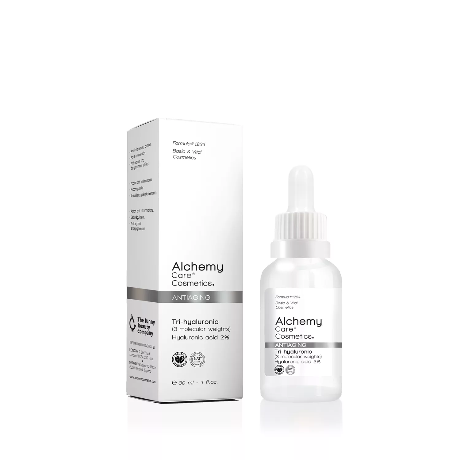 TRI-HYALURONIC 2% - Ser de fata cu 3 tipuri de acid hialuronic