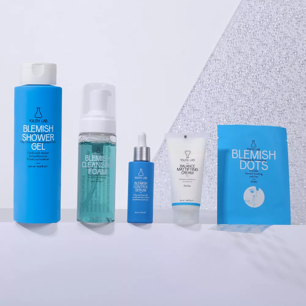 TBC cool gel ・wash foam・creamセット BLEMISH SHOWER GEL - YOUTH LAB - Gel spumant anti-acnee pentru