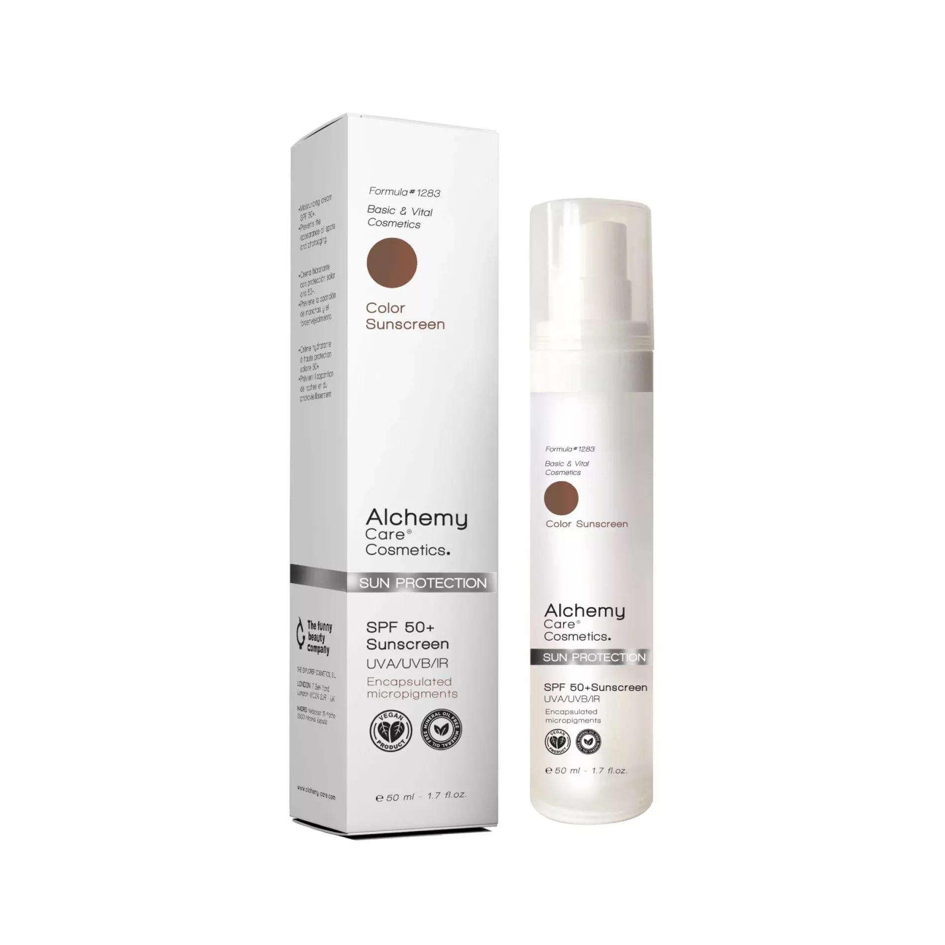 SUN PROTECTION COLOR  SPF50+ -Crema de fata solara