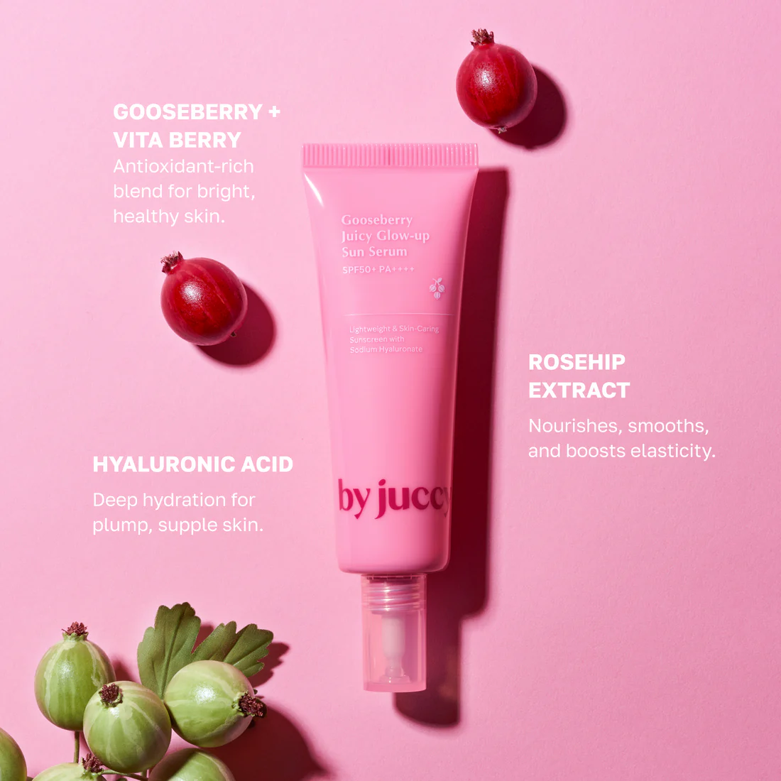 GOOSEBERRY JUICY GLOW-UP SUN SERUM – Imaginea 2