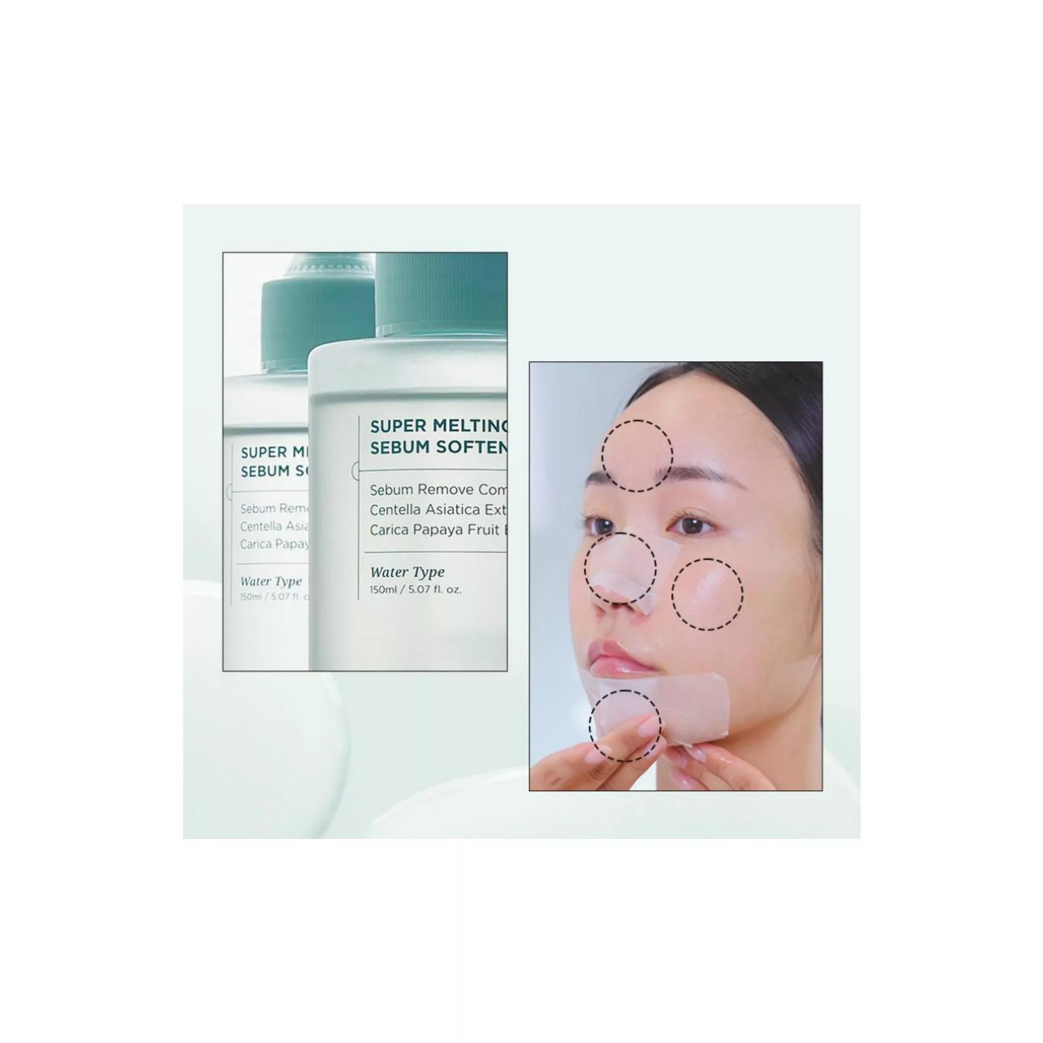 SUPER MELTING SEBUM SOFTENER + SKIN WRAP COTTON PAD SET – Imaginea 2