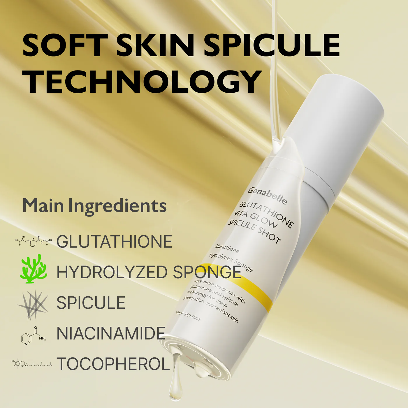 GLUTATHIONE VITA GLOW SPICULE SHOT, 30ml – Imaginea 3