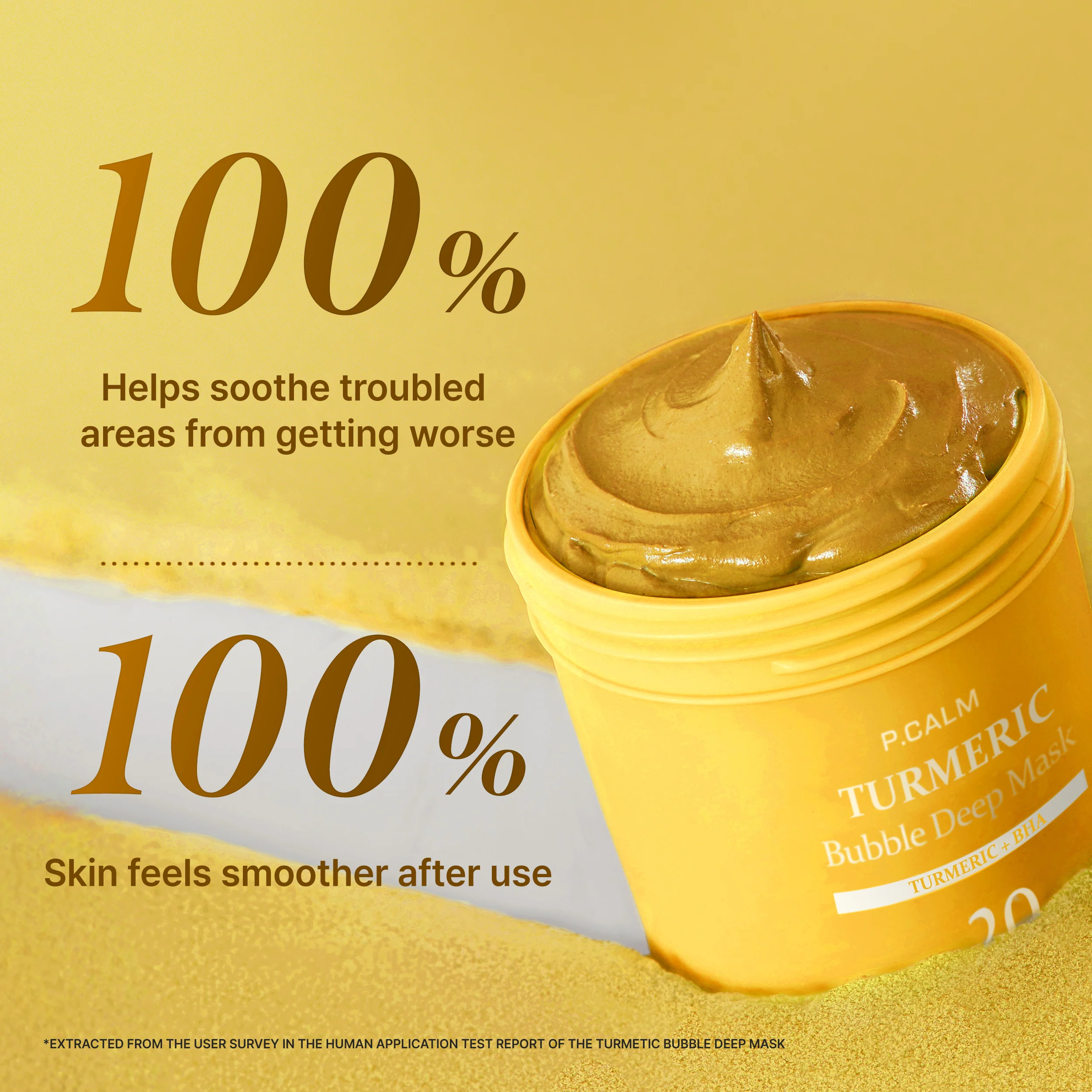 P.CALM TURMERIC BUBBLE DEEP MASK – Imaginea 5