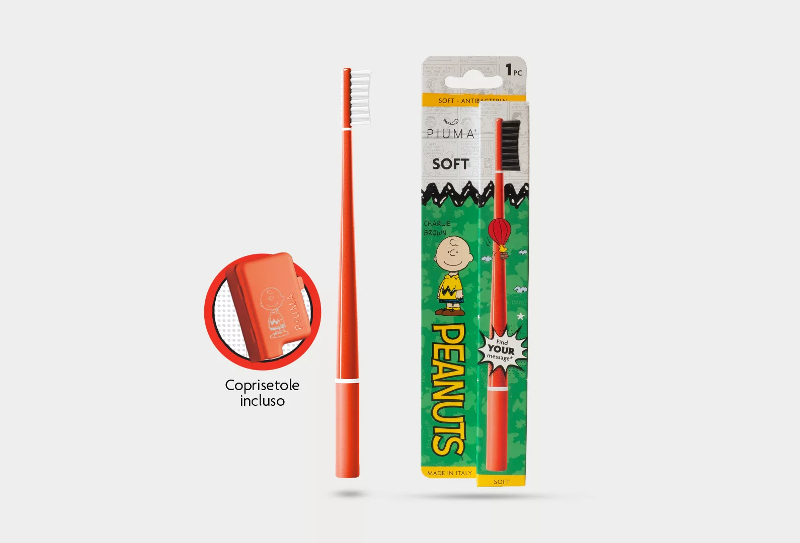 CHARLIE BROWN ANTIBACTERIAL TOOTHBRUSH – Periuta de dinti antibacteriana – Imaginea 6