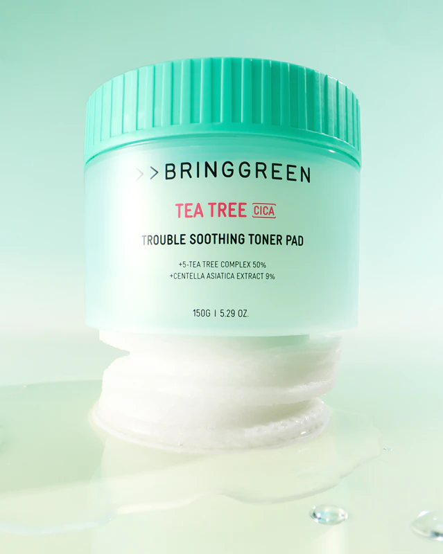 BRINGGREEN TEATREE CICA TROUBLE SOOTHING PAD 90buc – Imaginea 2