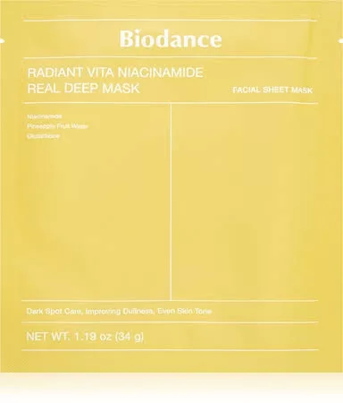 BIODANCE RADIANT VITA NIACINAMIDE REAL DEEP MASK, 1 buc