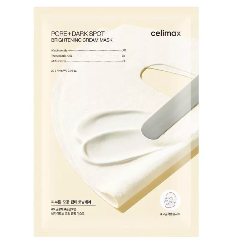 CELIMAX PORE+ DARK SPOT BRIGHTENING CREAM MASK - 4 buc