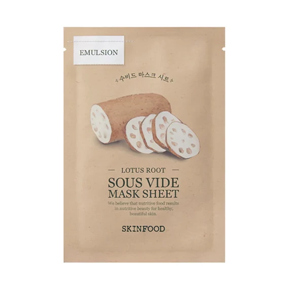 SKINFOOD SOUS VIDE MASK SHEET LOTUS ROOT - 1 buc